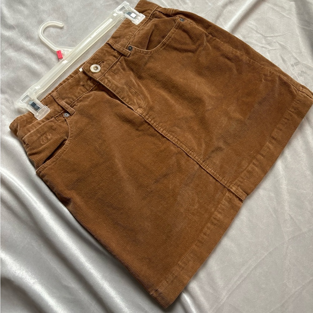 Mountain Khakis brown corduroy skirt